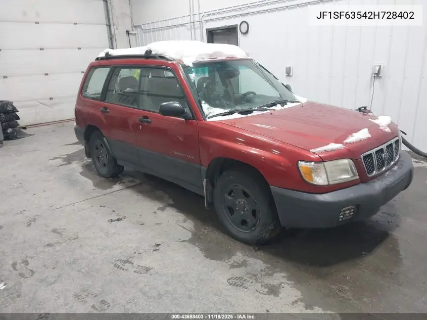 JF1SF63542H728402 2002 Subaru Forester L