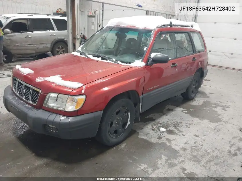JF1SF63542H728402 2002 Subaru Forester L