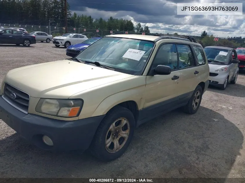 2003 Subaru Forester X VIN: JF1SG63693H763069 Lot: 40286872