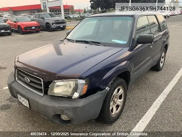 JF1SG636X5H744128 2005 Subaru Forester 2.5X