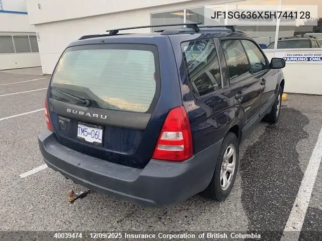 JF1SG636X5H744128 2005 Subaru Forester 2.5X