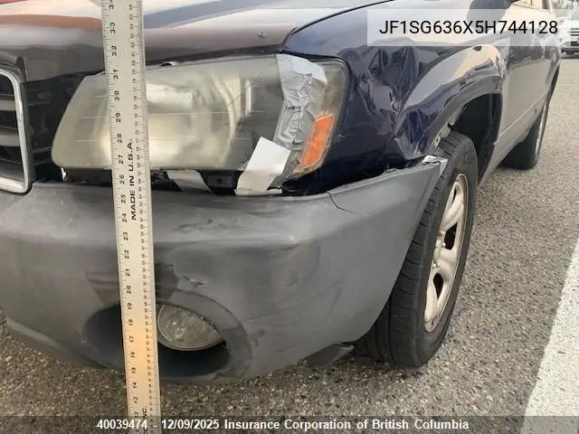 JF1SG636X5H744128 2005 Subaru Forester 2.5X