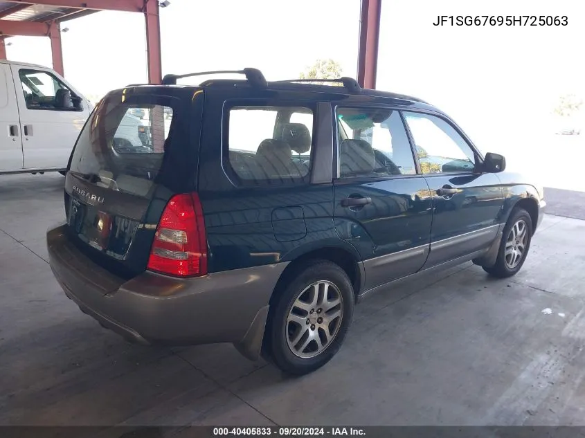 2005 Subaru Forester 2.5Xs L.l. Bean VIN: JF1SG67695H725063 Lot: 40405833