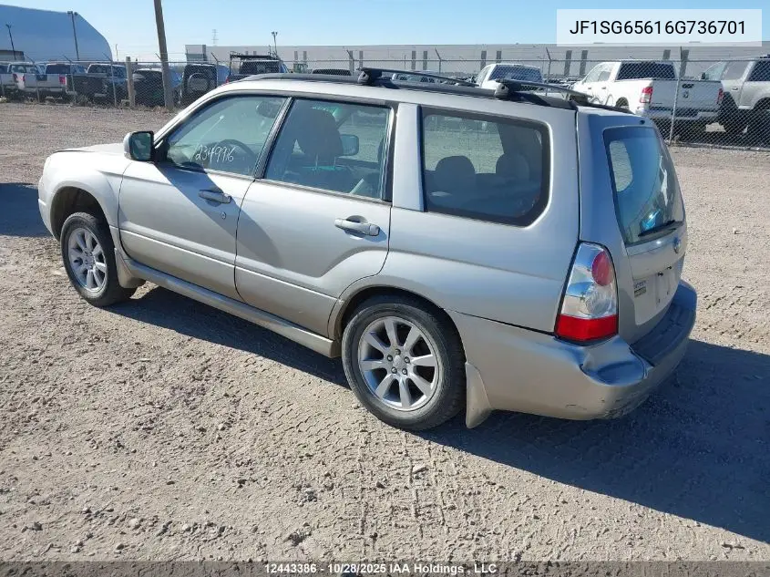 JF1SG65616G736701 2006 Subaru Forester Xs
