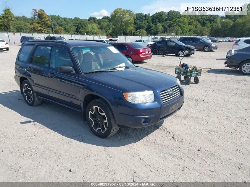 2006 Subaru Forester 2.5X VIN: JF1SG63636H712381 Lot: 40297957