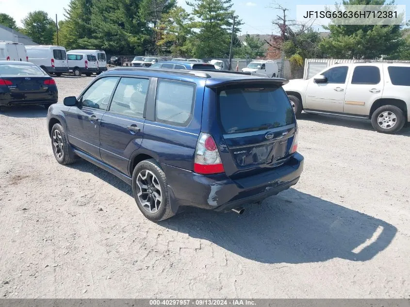 2006 Subaru Forester 2.5X VIN: JF1SG63636H712381 Lot: 40297957