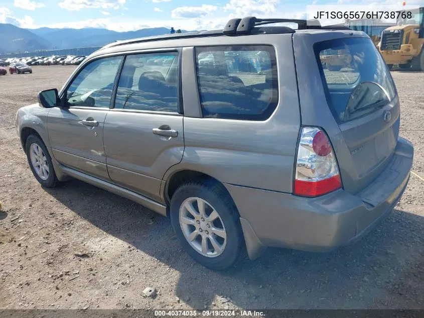 2006 Subaru Forester 2.5X VIN: JF1SG65676H738768 Lot: 40374035