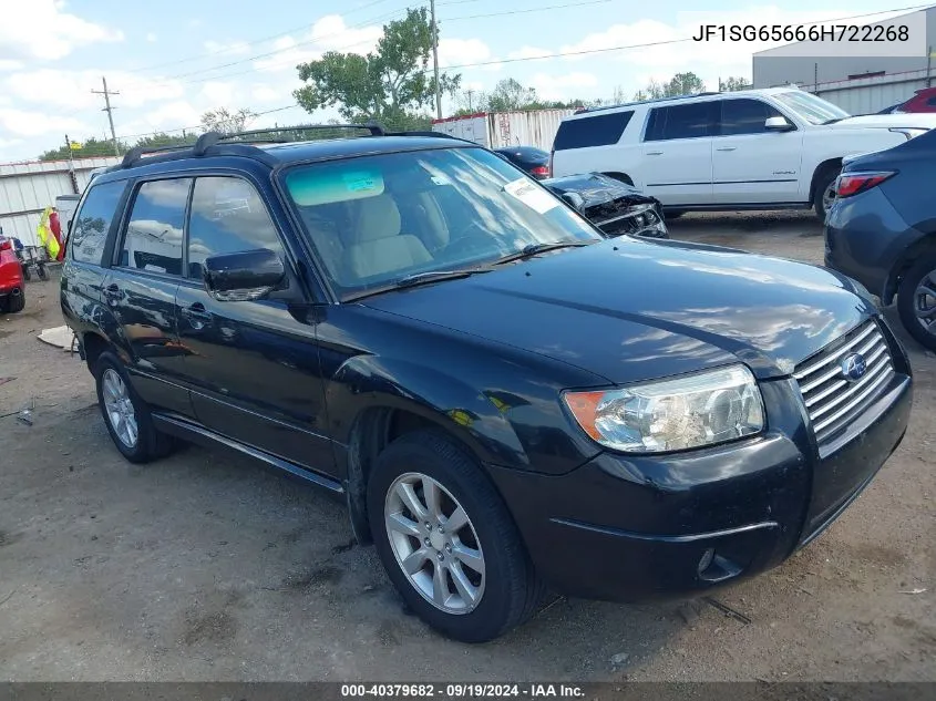 2006 Subaru Forester 2.5X VIN: JF1SG65666H722268 Lot: 40379682