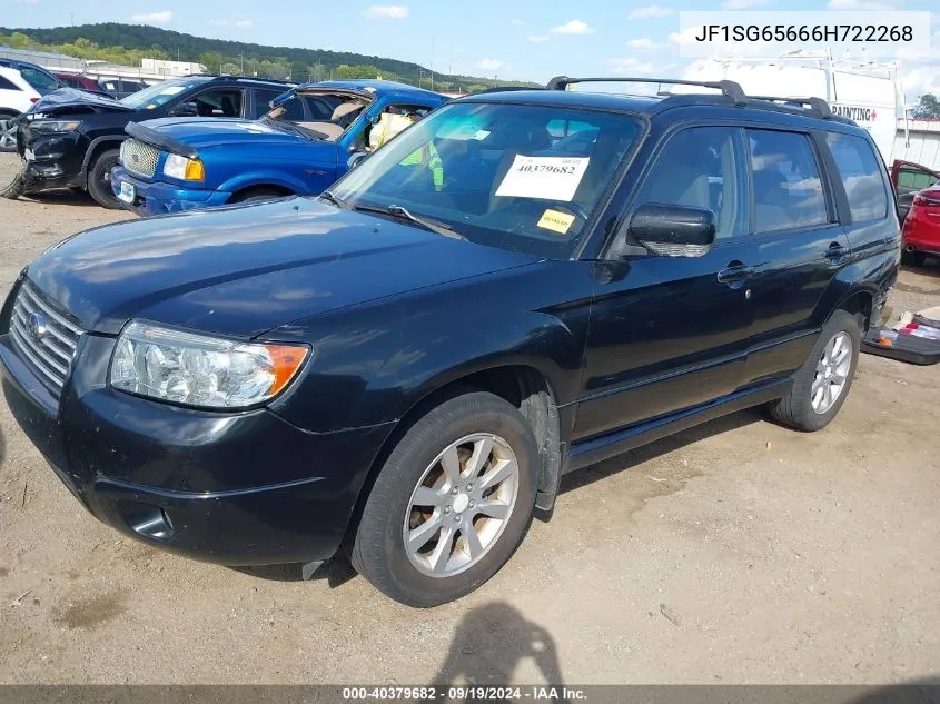 2006 Subaru Forester 2.5X VIN: JF1SG65666H722268 Lot: 40379682