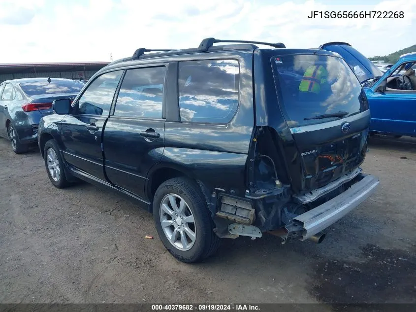 2006 Subaru Forester 2.5X VIN: JF1SG65666H722268 Lot: 40379682