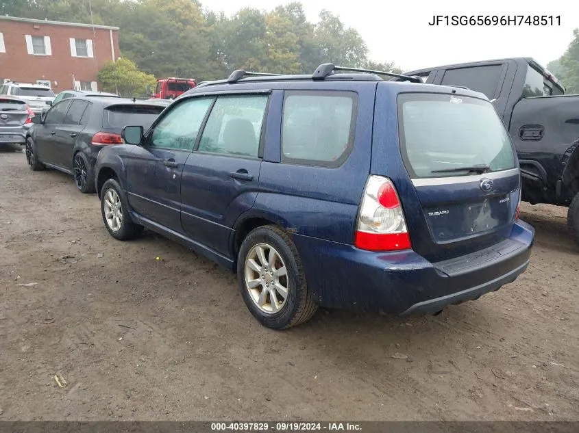 2006 Subaru Forester 2.5X VIN: JF1SG65696H748511 Lot: 40397829