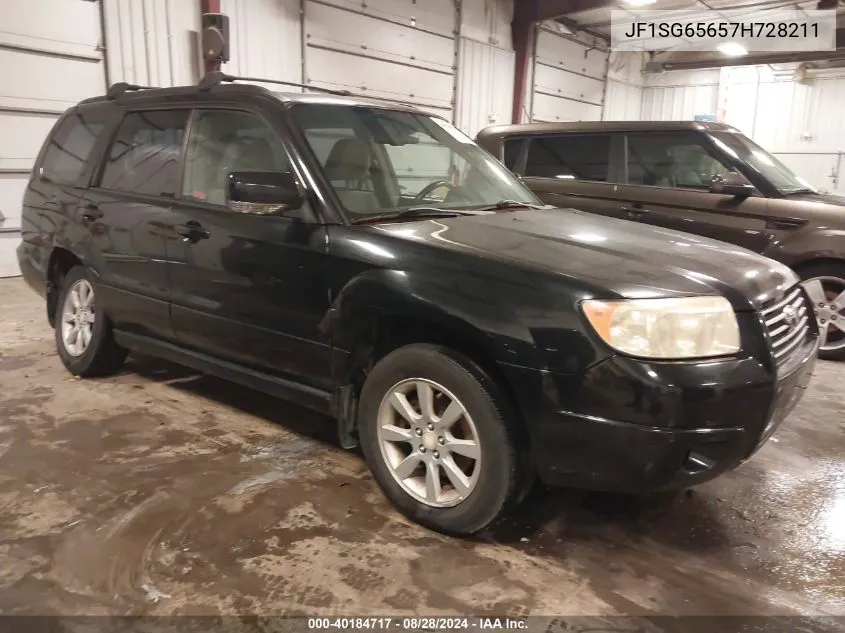 2007 Subaru Forester 2.5X VIN: JF1SG65657H728211 Lot: 40184717