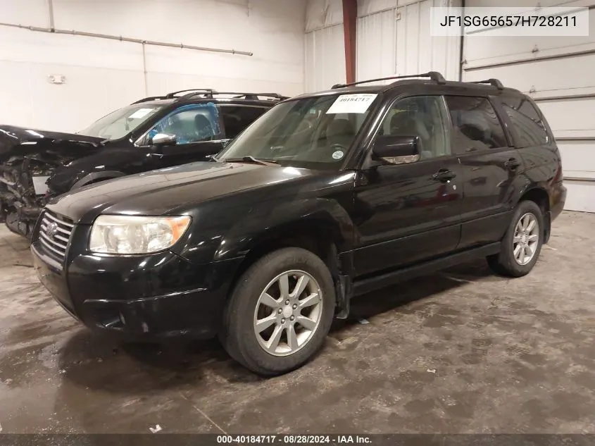 2007 Subaru Forester 2.5X VIN: JF1SG65657H728211 Lot: 40184717