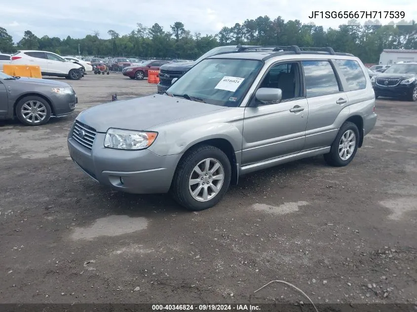 2007 Subaru Forester 2.5X VIN: JF1SG65667H717539 Lot: 40346824