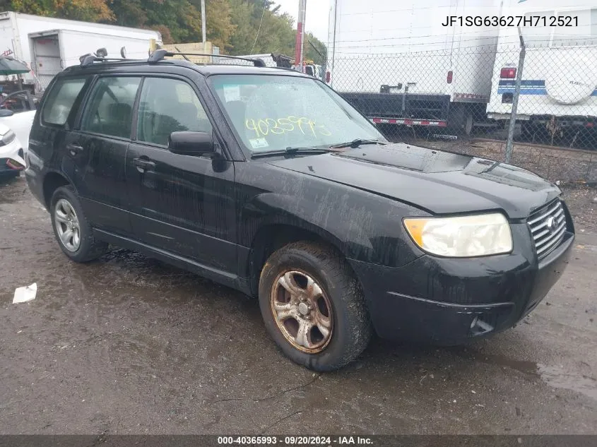 2007 Subaru Forester 2.5X VIN: JF1SG63627H712521 Lot: 40365993