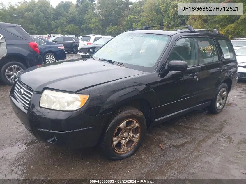 2007 Subaru Forester 2.5X VIN: JF1SG63627H712521 Lot: 40365993