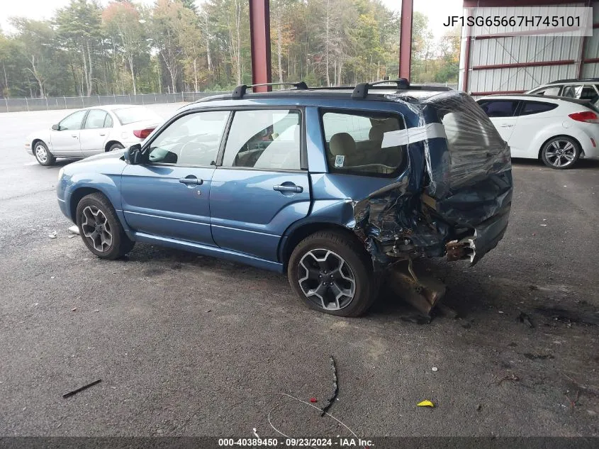 2007 Subaru Forester 2.5X Premium VIN: JF1SG65667H745101 Lot: 40389450