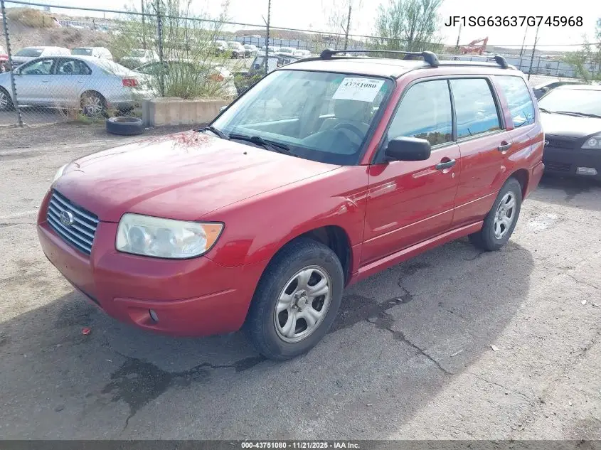 JF1SG63637G745968 2007 Subaru Forester 2.5X