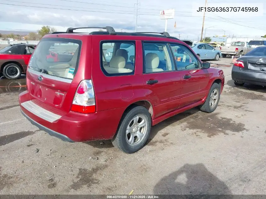 JF1SG63637G745968 2007 Subaru Forester 2.5X