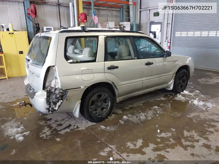 JF1SG63667H702221 2007 Subaru Forester 2.5X