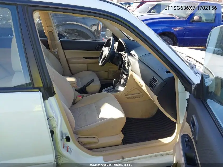 JF1SG636X7H702156 2007 Subaru Forester 2.5X