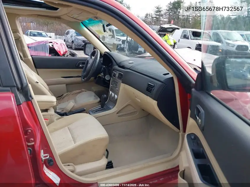 JF1SG65678H732567 2008 Subaru Forester 2.5X
