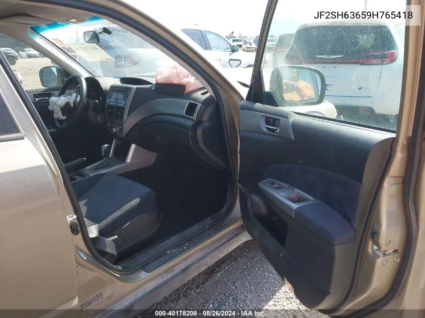 JF2SH63659H765418 2009 Subaru Forester 2.5X