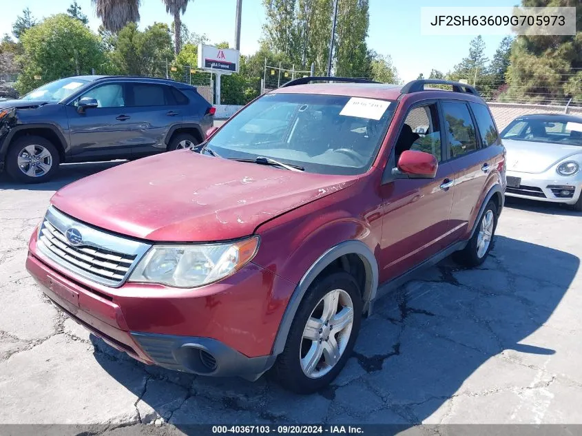 2009 Subaru Forester 2.5X VIN: JF2SH63609G705973 Lot: 40367103