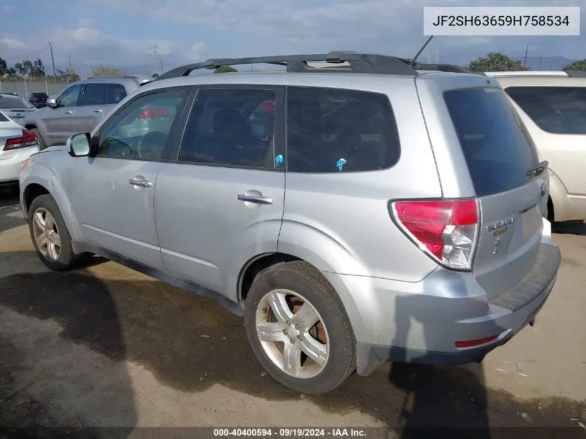 JF2SH63659H758534 2009 Subaru Forester 2.5X