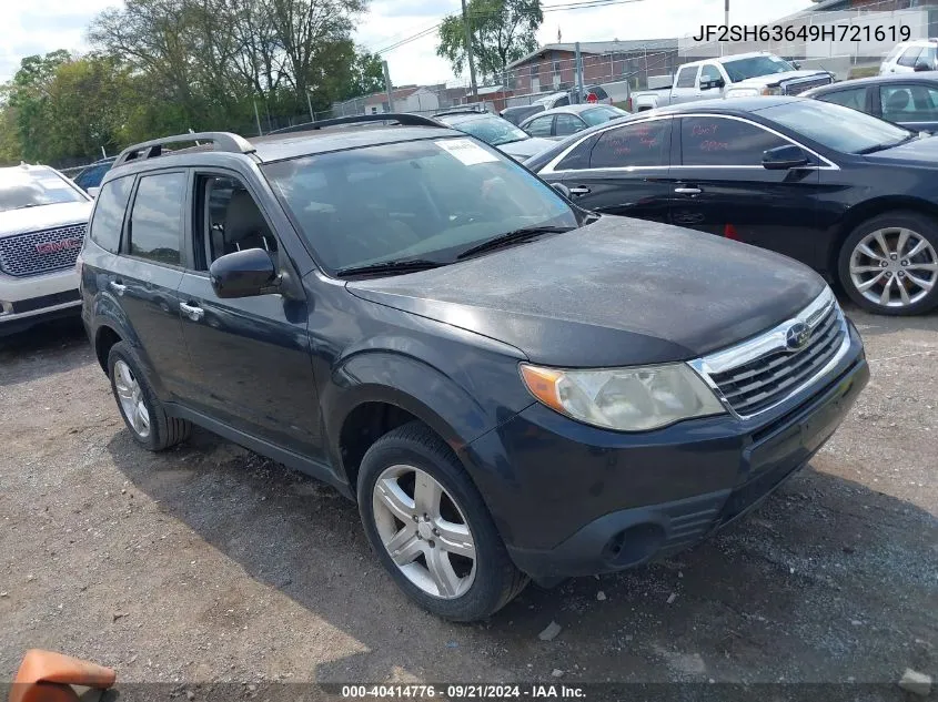 2009 Subaru Forester 2.5X VIN: JF2SH63649H721619 Lot: 40414776