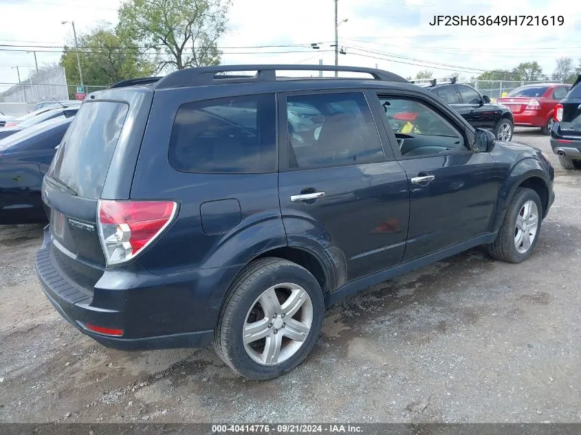 2009 Subaru Forester 2.5X VIN: JF2SH63649H721619 Lot: 40414776