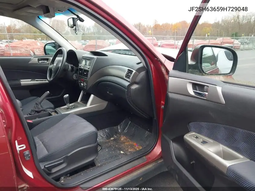 JF2SH63659H729048 2009 Subaru Forester 2.5X