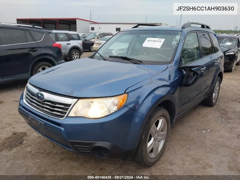 2010 Subaru Forester 2.5X Premium VIN: JF2SH6CC1AH903630 Lot: 40148438