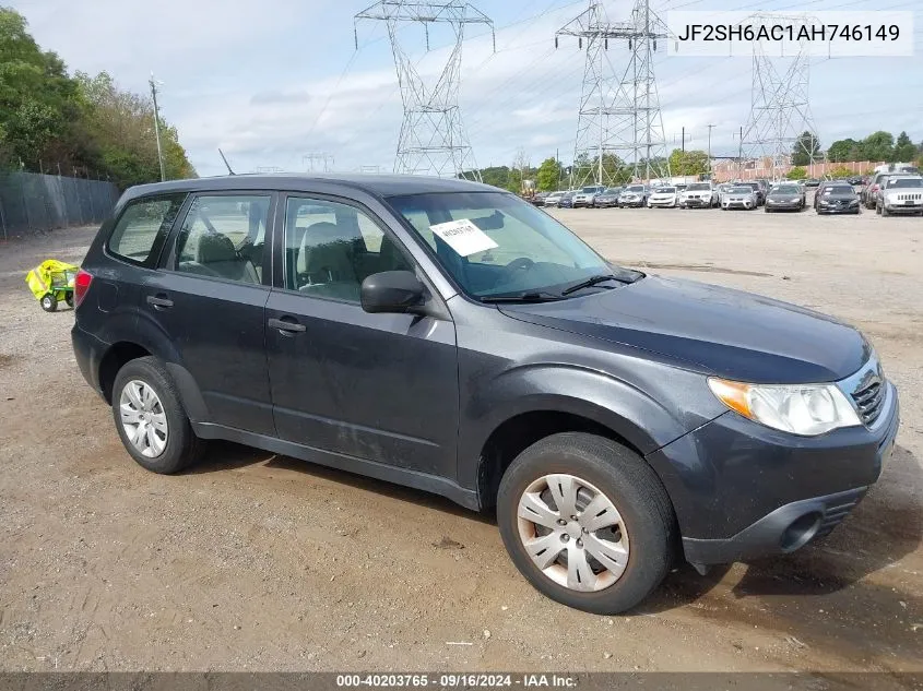 2010 Subaru Forester 2.5X VIN: JF2SH6AC1AH746149 Lot: 40203765