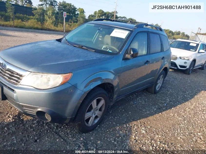 2010 Subaru Forester 2.5X VIN: JF2SH6BC1AH901488 Lot: 40314882