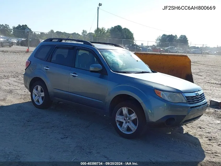 2010 Subaru Forester 2.5X Premium VIN: JF2SH6CC6AH800669 Lot: 40398734