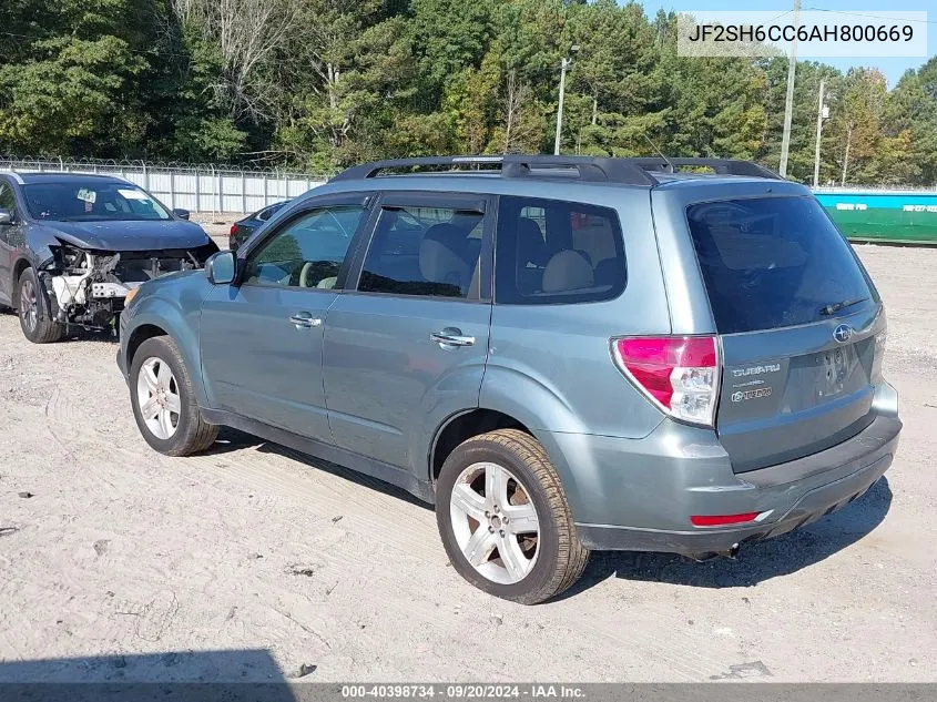 2010 Subaru Forester 2.5X Premium VIN: JF2SH6CC6AH800669 Lot: 40398734