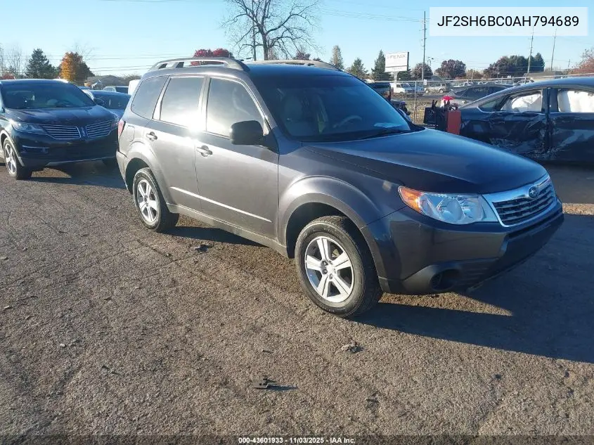 JF2SH6BC0AH794689 2010 Subaru Forester 2.5X