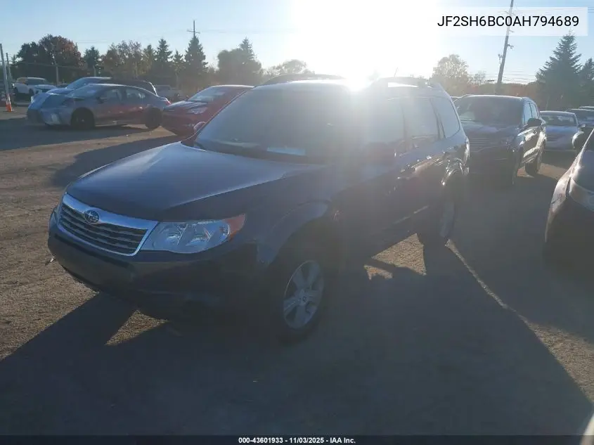 JF2SH6BC0AH794689 2010 Subaru Forester 2.5X