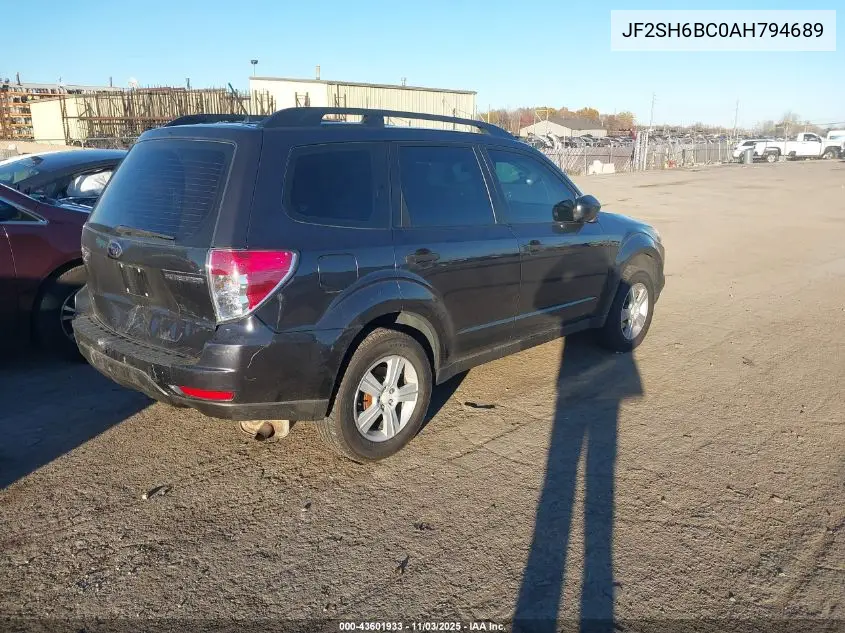 JF2SH6BC0AH794689 2010 Subaru Forester 2.5X