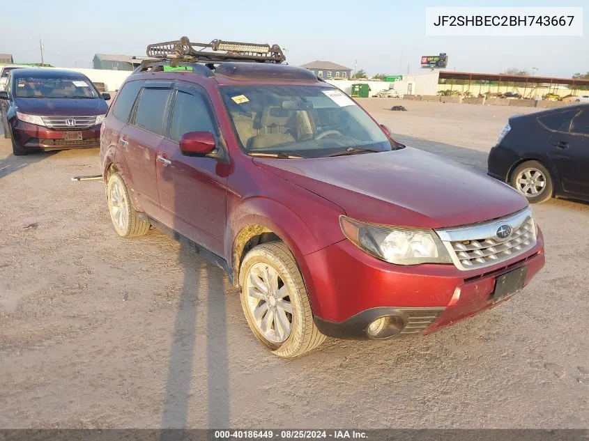 2011 Subaru Forester 2.5X Limited VIN: JF2SHBEC2BH743667 Lot: 40186449