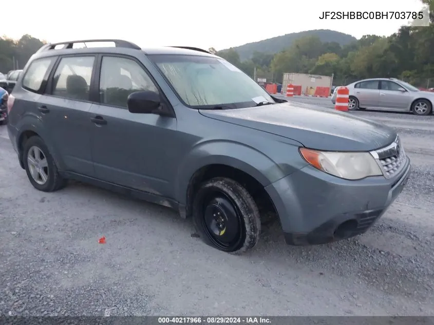 2011 Subaru Forester 2.5X VIN: JF2SHBBC0BH703785 Lot: 40217966