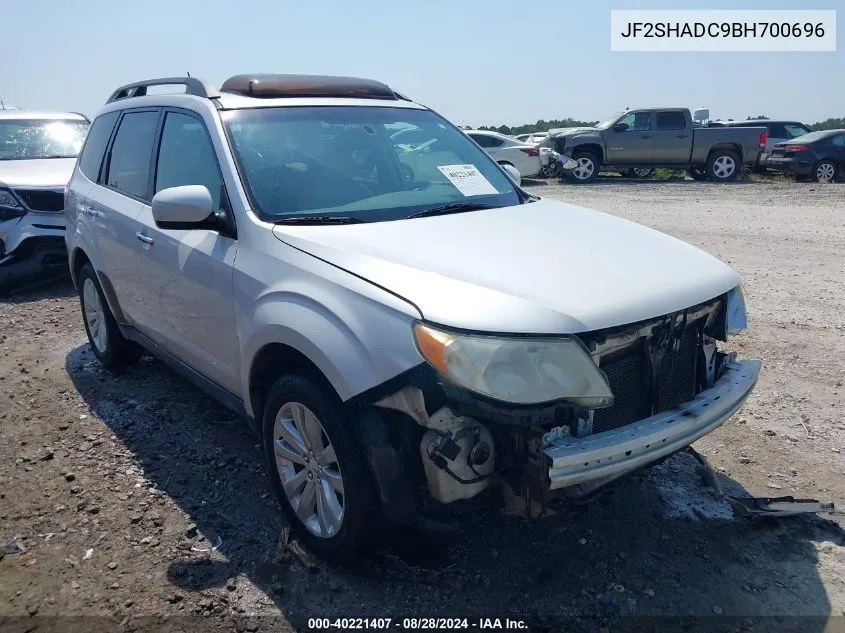 2011 Subaru Forester 2.5X Premium VIN: JF2SHADC9BH700696 Lot: 40221407