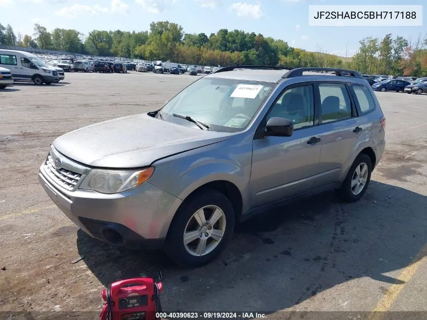 2011 Subaru Forester 2.5X VIN: JF2SHABC5BH717188 Lot: 40390623