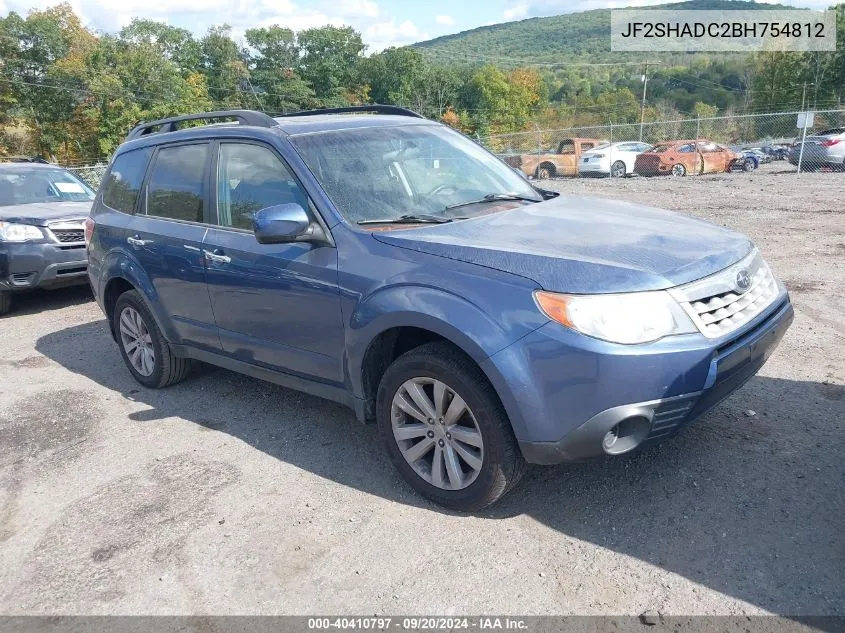 2011 Subaru Forester 2.5X Premium VIN: JF2SHADC2BH754812 Lot: 40410797