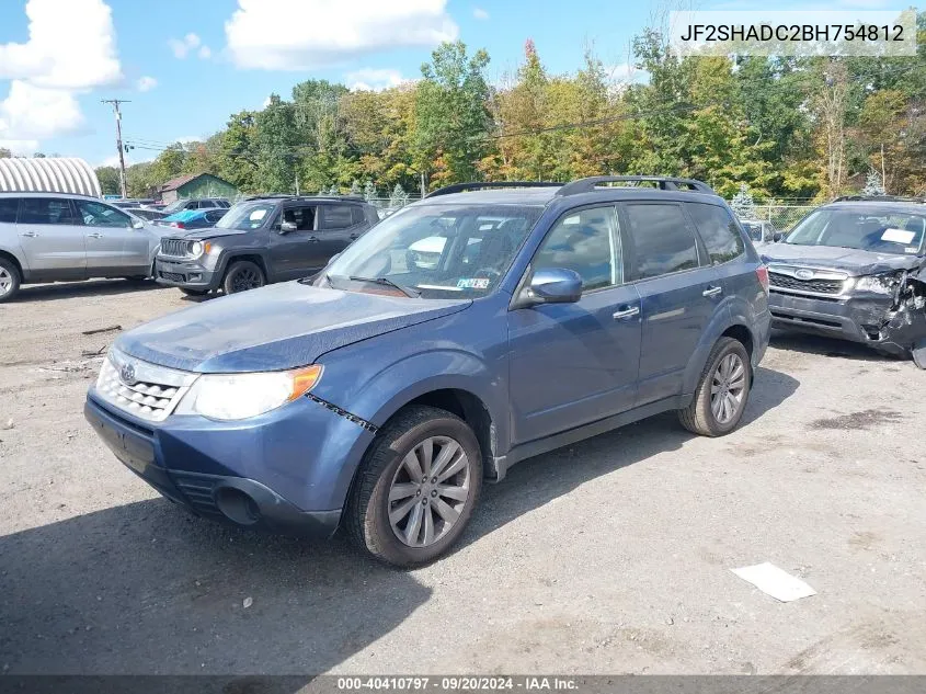 2011 Subaru Forester 2.5X Premium VIN: JF2SHADC2BH754812 Lot: 40410797