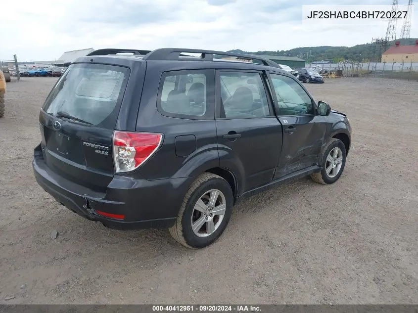 JF2SHABC4BH720227 2011 Subaru Forester 2.5X