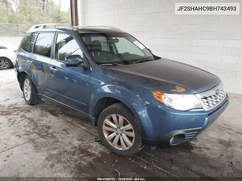 JF2SHAHC9BH743493 2011 Subaru Forester 2.5X Touring
