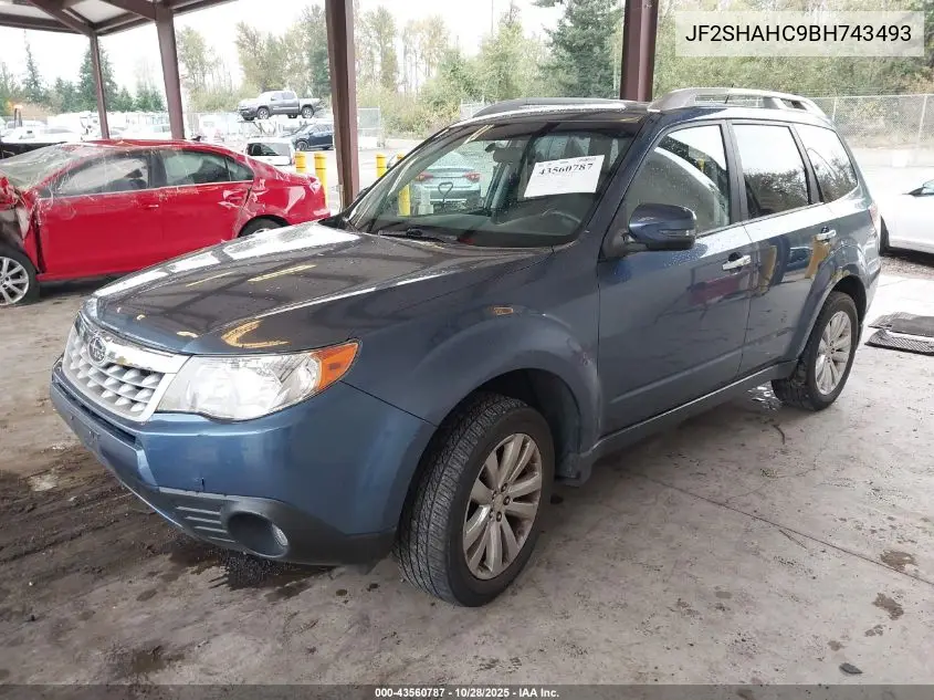 JF2SHAHC9BH743493 2011 Subaru Forester 2.5X Touring