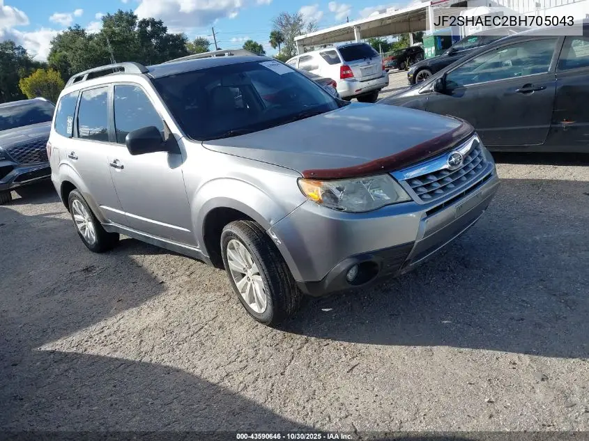 JF2SHAEC2BH705043 2011 Subaru Forester 2.5X Limited